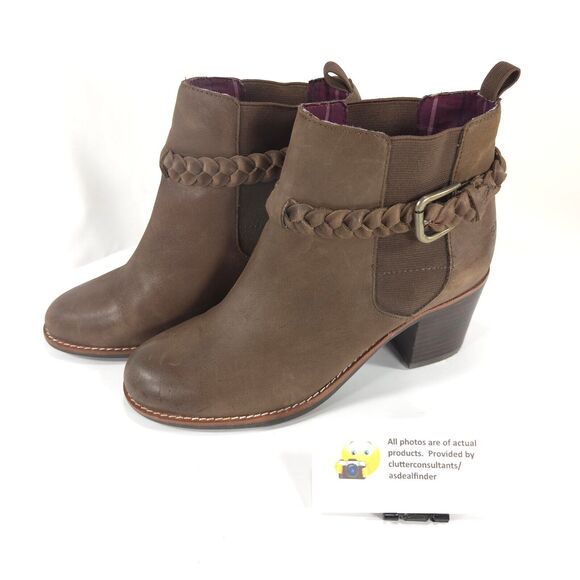 Sperry Top Sider Casual Leather Ankle Boot Womens Size 7 STS90223 Brown Black - Picture 1 of 10